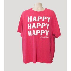 Happy Happy Happy Phil Robertson Duck Commander Tee Shirt 2XL Pink 100% Cotton